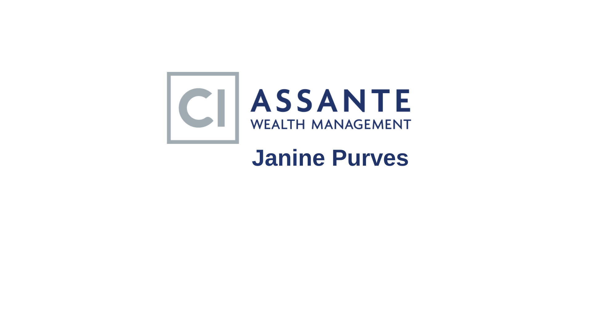 Assante Wealth Management - Janine Purves